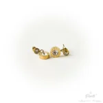 Cercei damă Imperial Circle cu cristale Swarovski și cifre romane elegant Pinolli