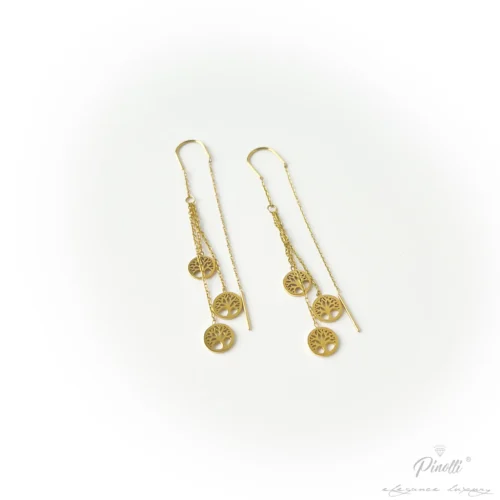 Cercei damă Vita Triple Tree of Life eleganți Pinolli