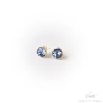 Cercei cu piatra swarovski albastra