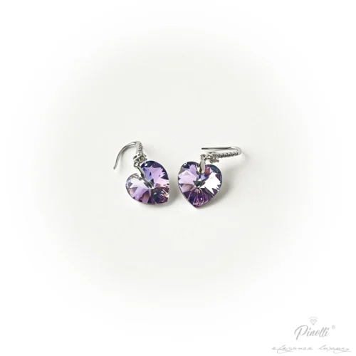 Cercei cu piatra swarovski multicolor