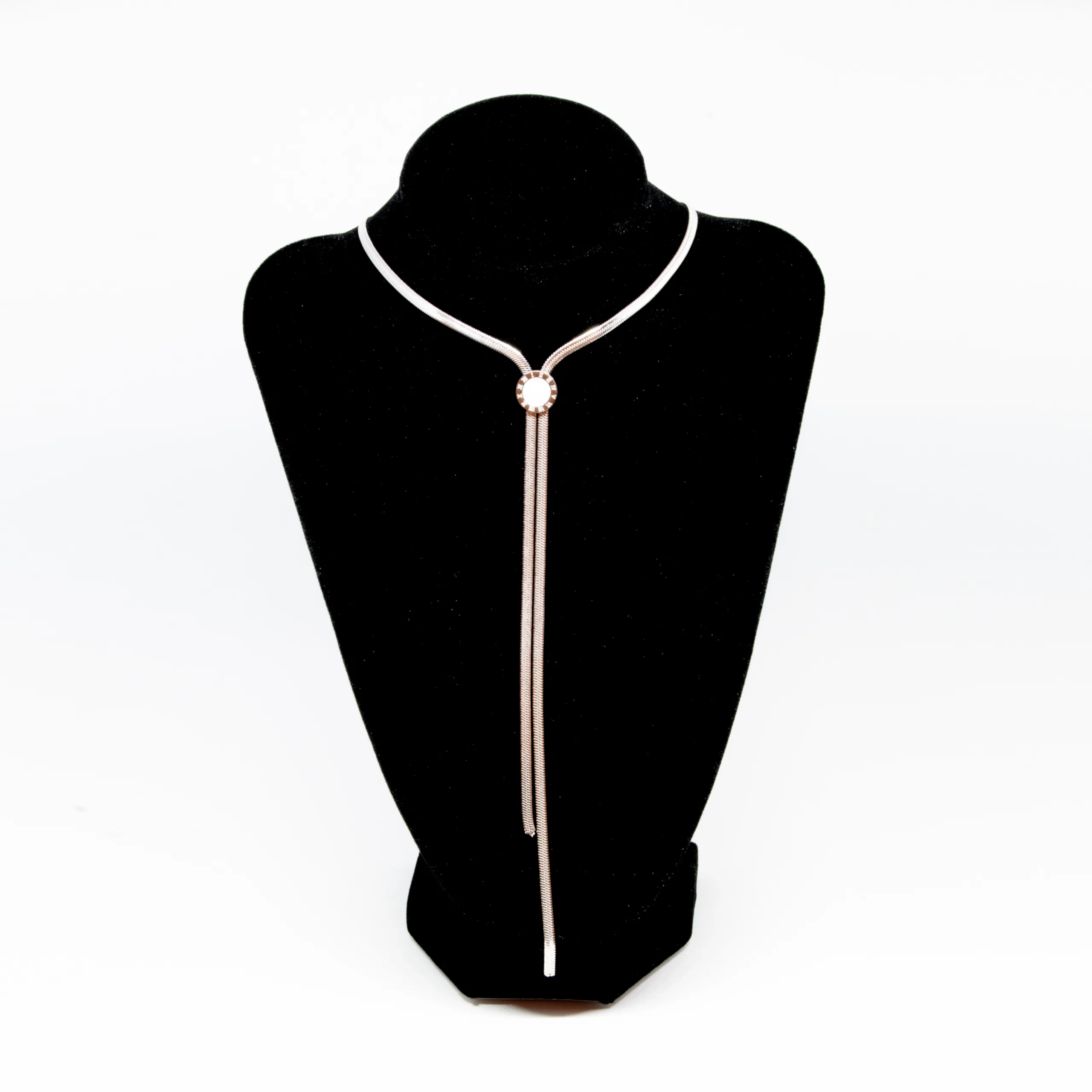 Colier Lariat Tempus Line cu cifre romane