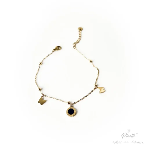 Bratara cu fluturasi si cifre romane