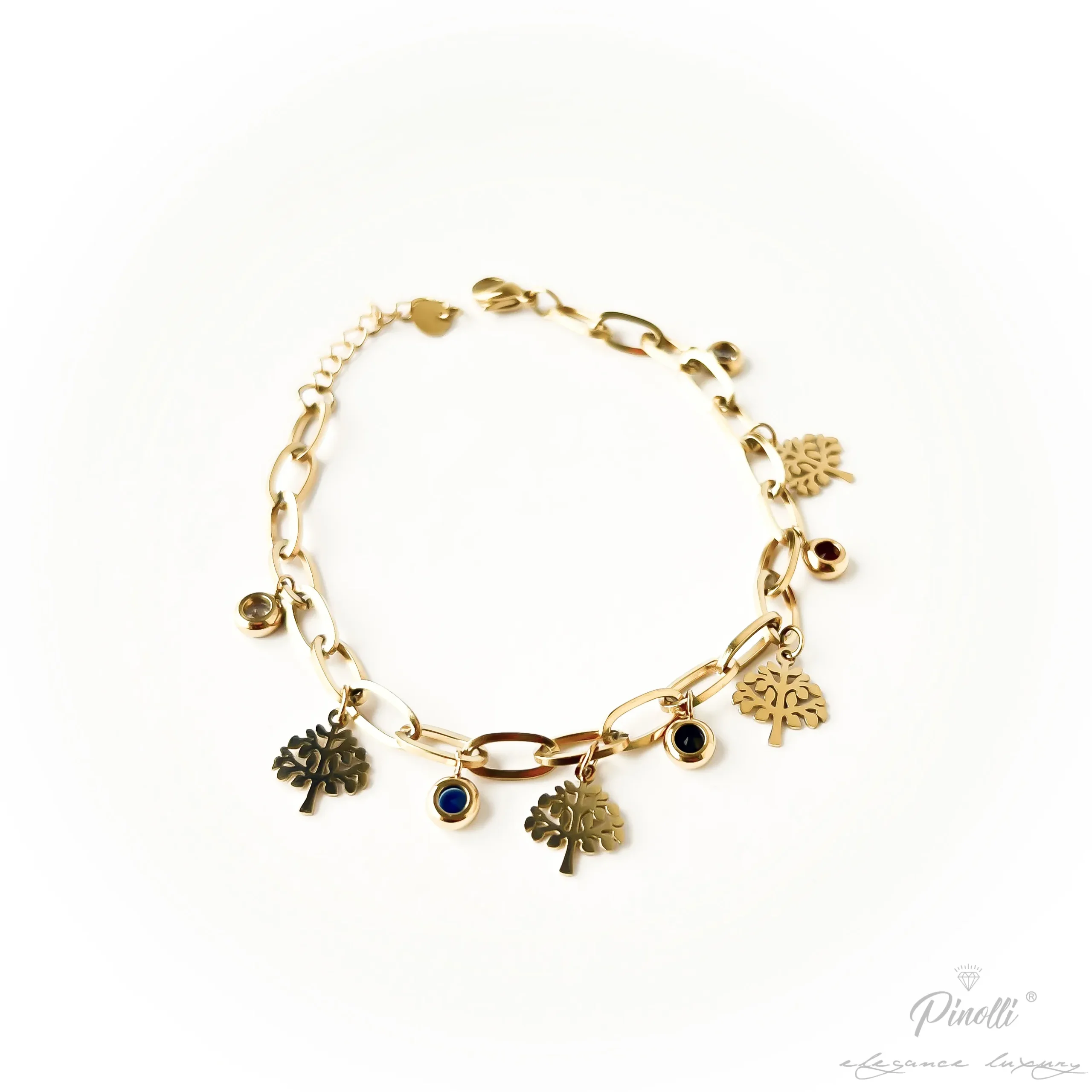 Bratara pomisori si pietre albastre