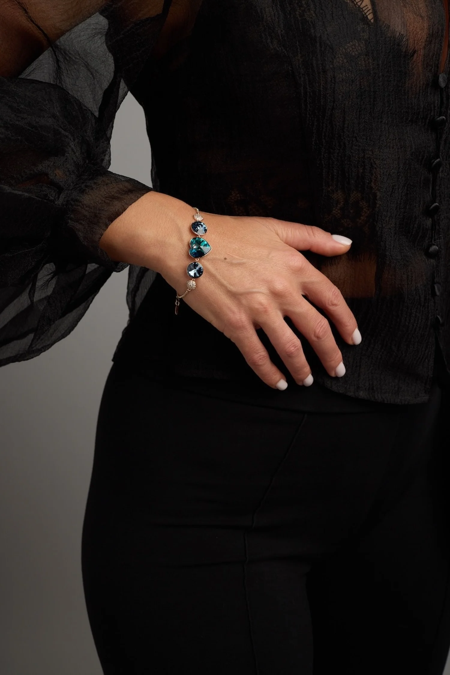 Brățară Amore Blue Luce cu cristale tip swarovski - imagine 6