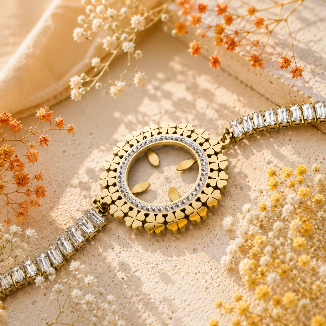 Bratara Aurelia Infinity Crystal Pinolli Detail