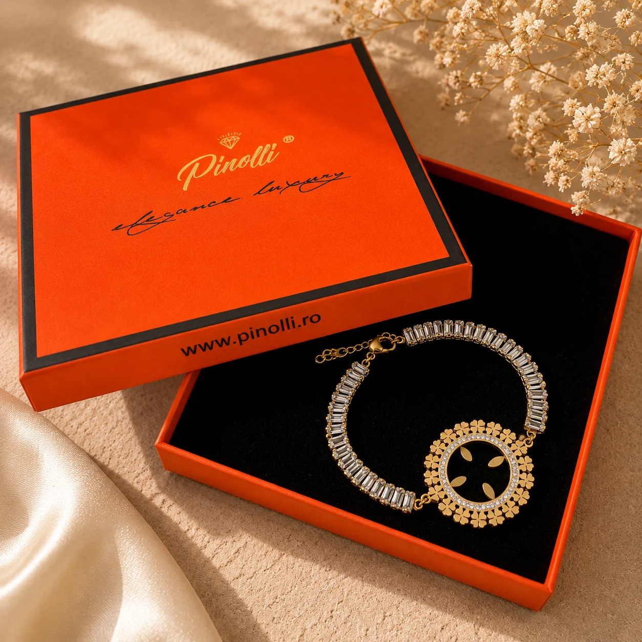 Bratara Aurelia Infinity Crystal Pinolli Box
