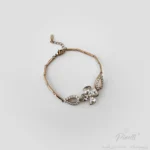 Brățară Iris Crystal Bloom cu pandativ iris si cristale albe bijuterie dama Pinolli