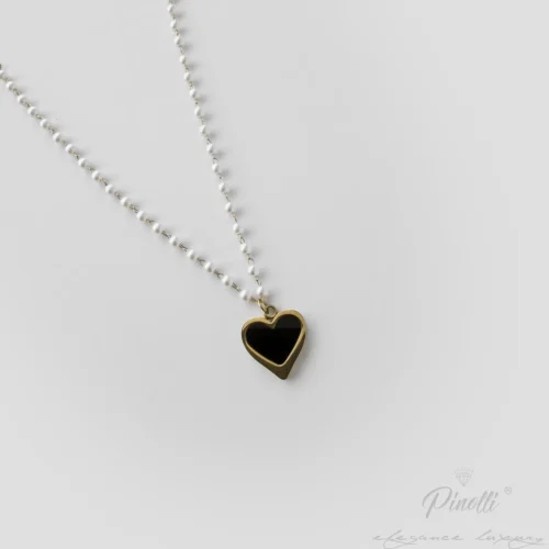 Colier Amore Perla Nero elegant dama Pinolli