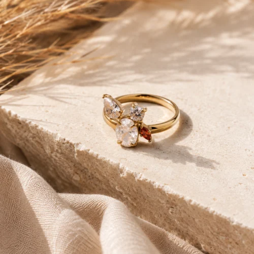Inel Fiore Crystal Glow Pinolli Detail