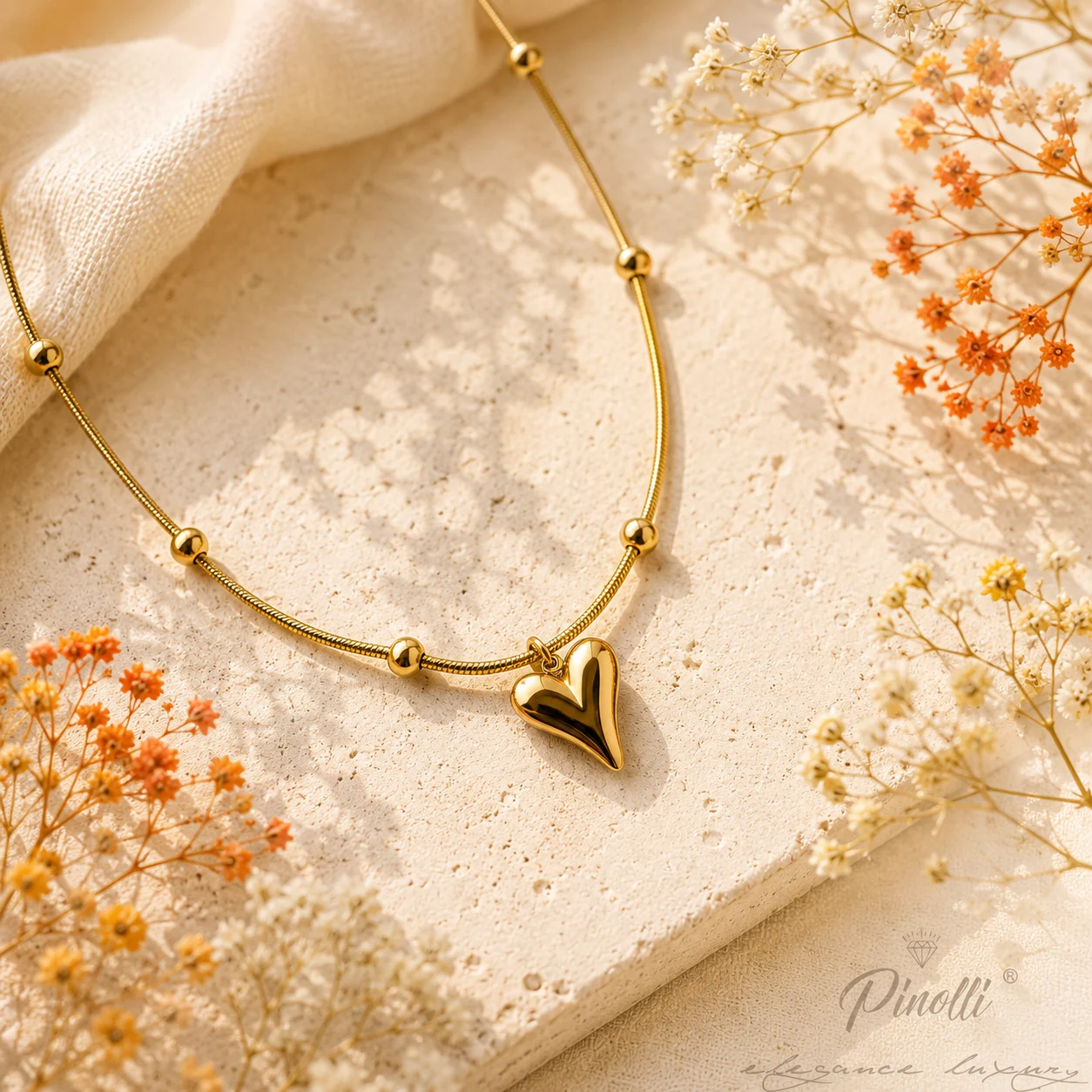 Colier amore Heart Glow Pinolli Box