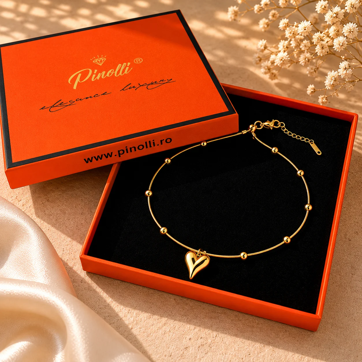 Colier amore Heart Glow Pinolli Box