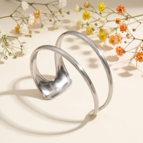 Brățară fixă Wave Silver bijuterie dama Pinolli