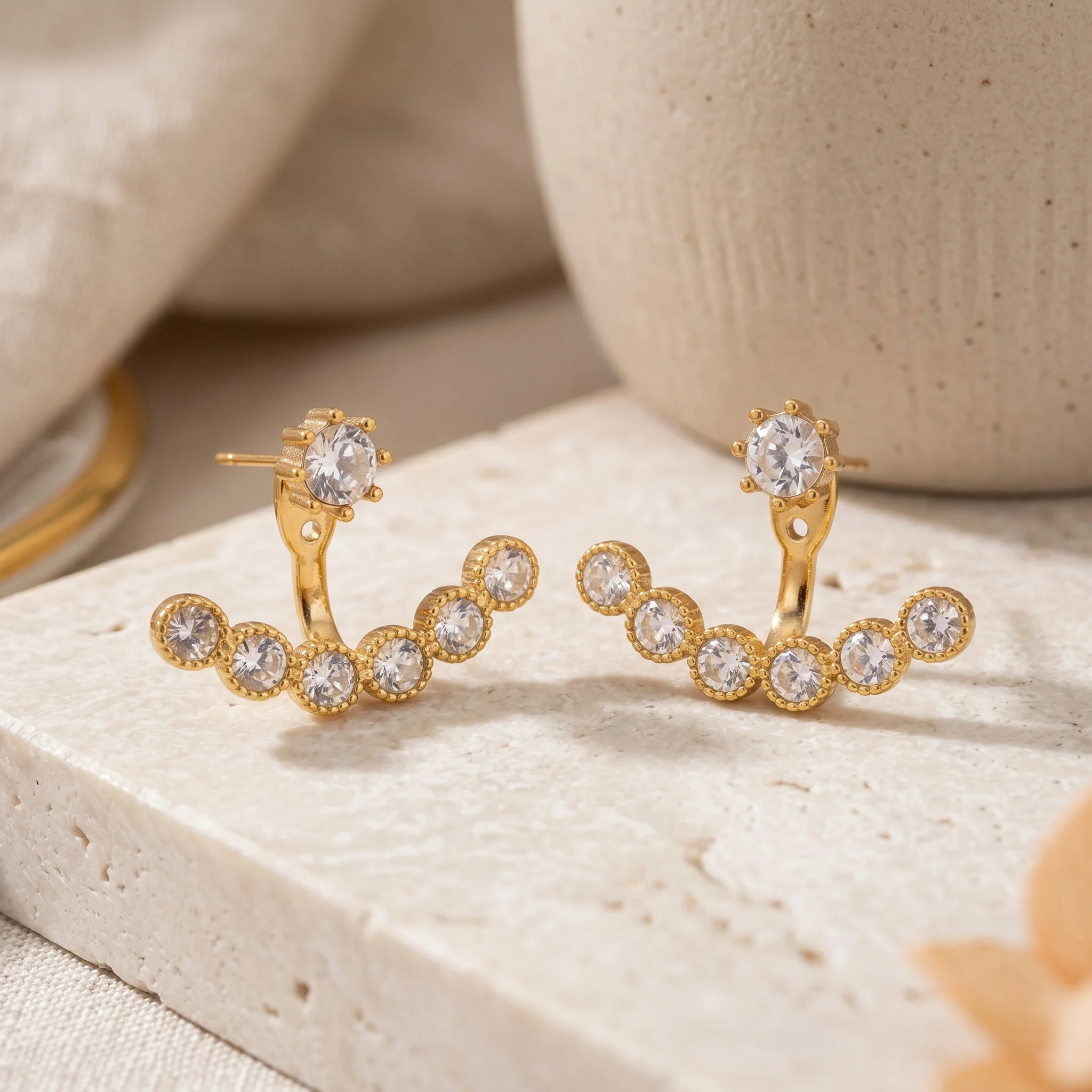 Cercei Arcadia Crystal Gold Product