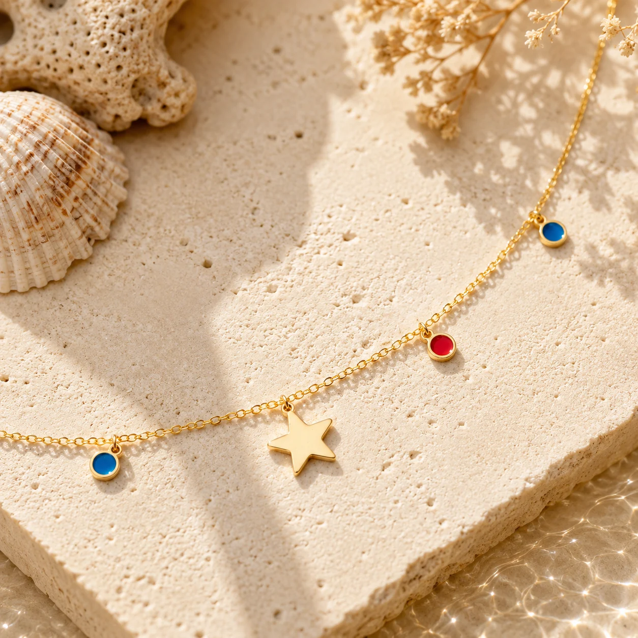 Lanț de talie Geometria Color Gold Product Closeup