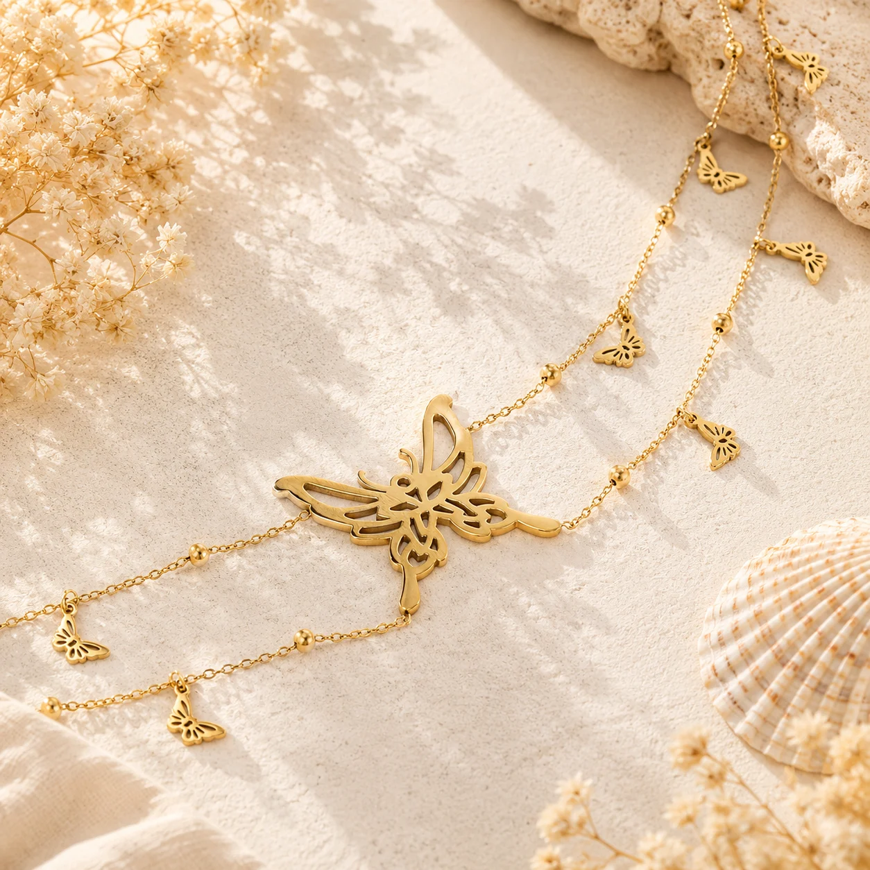 Lant Talie Farfalla Gold Closeup