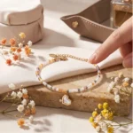 Bratara Amore Pastel auriu 14k cu inima