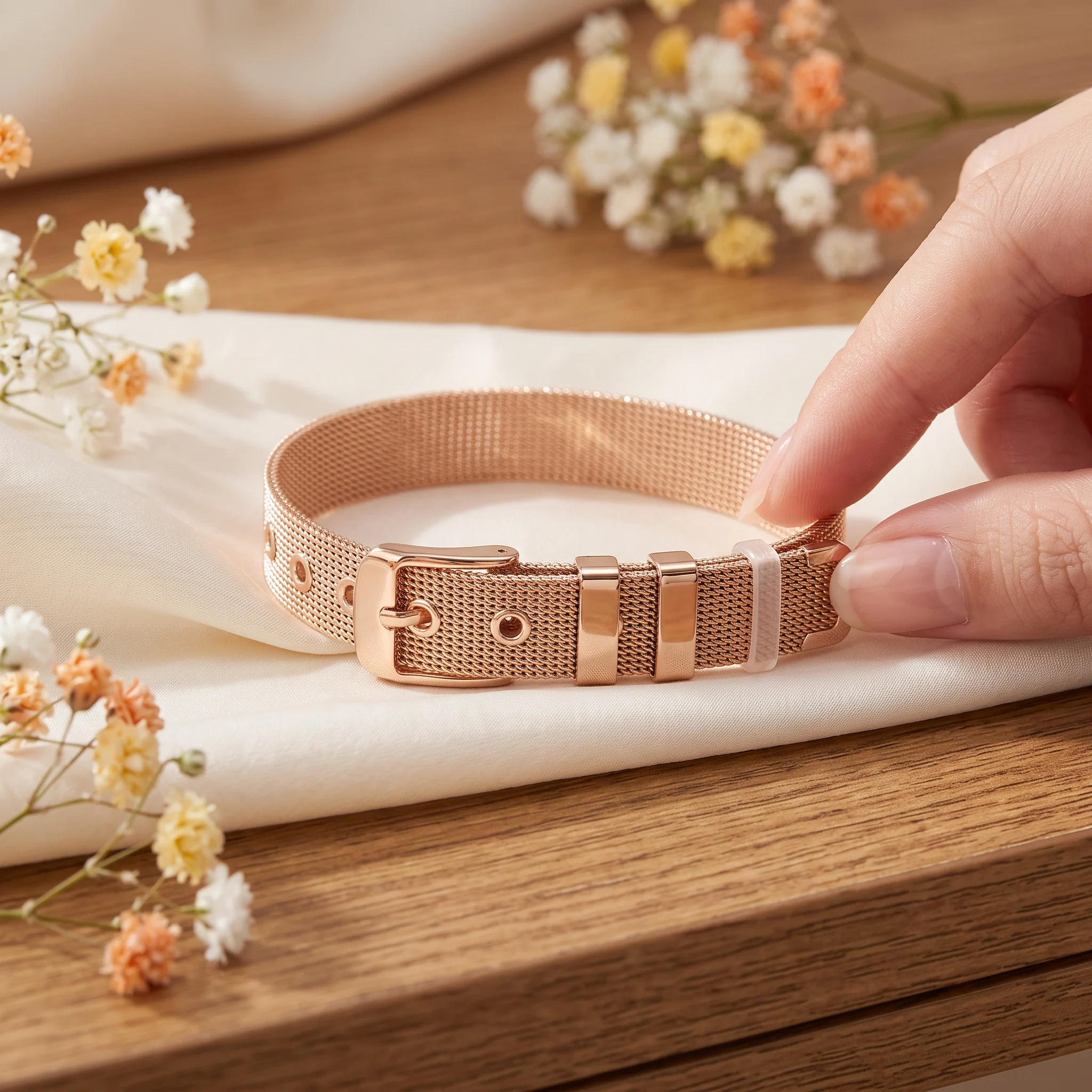 Bratara Fibbia rose gold, vedere suplimentara