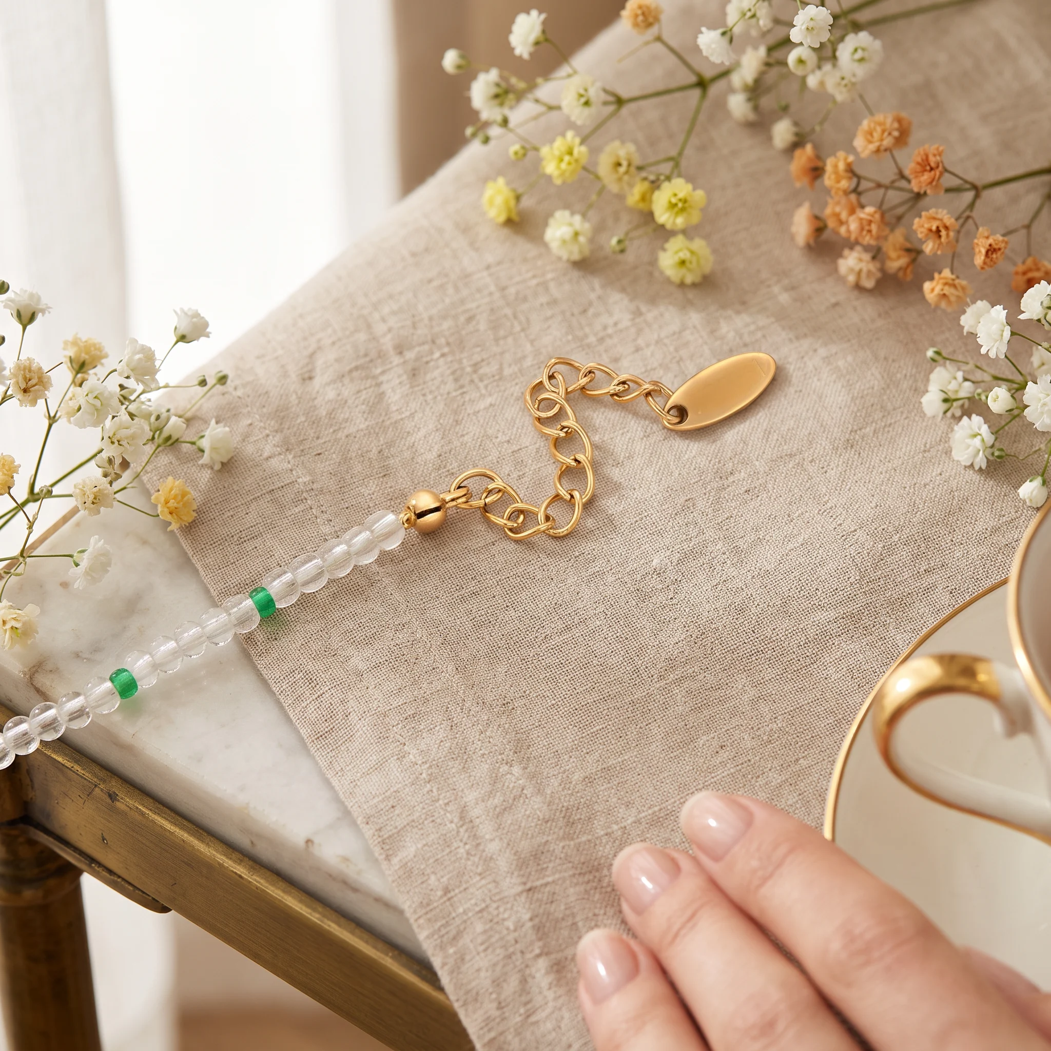 Brățară Perla Verde Gold - imagine 4