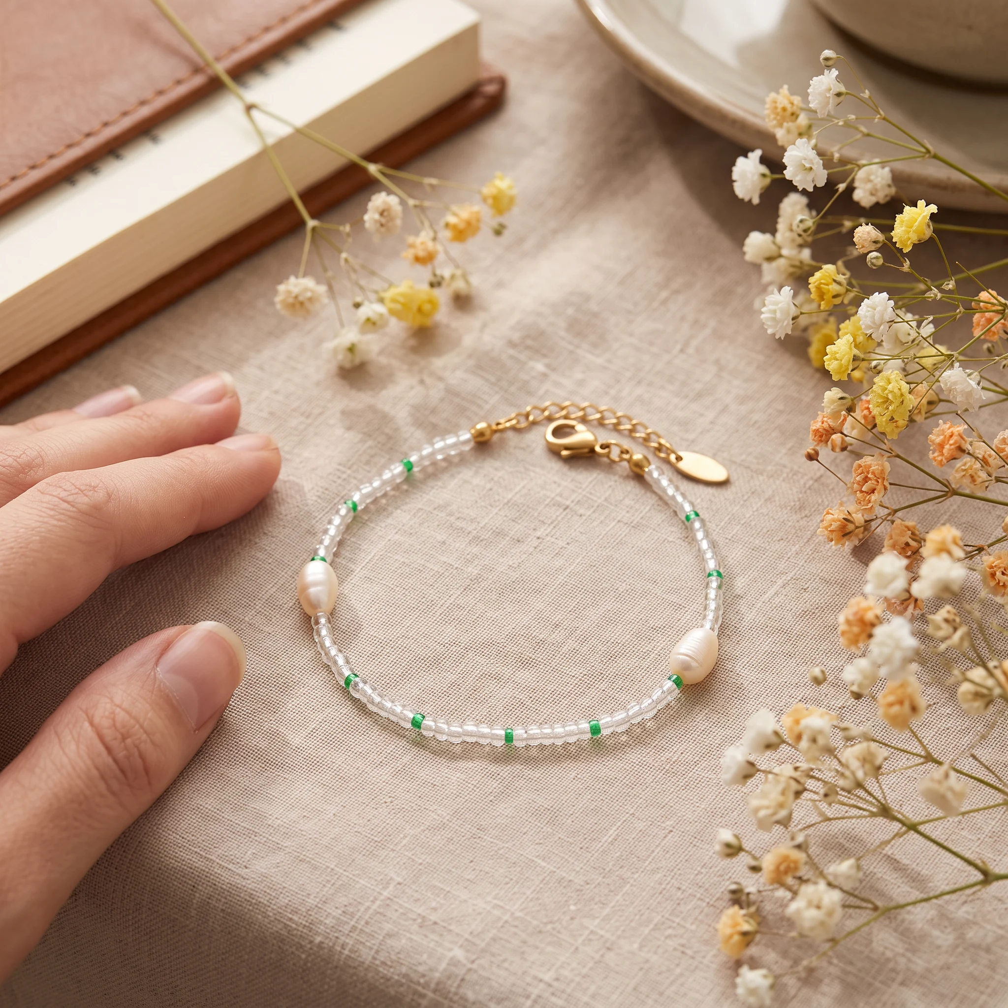 Brățară Perla Verde Gold - imagine 3