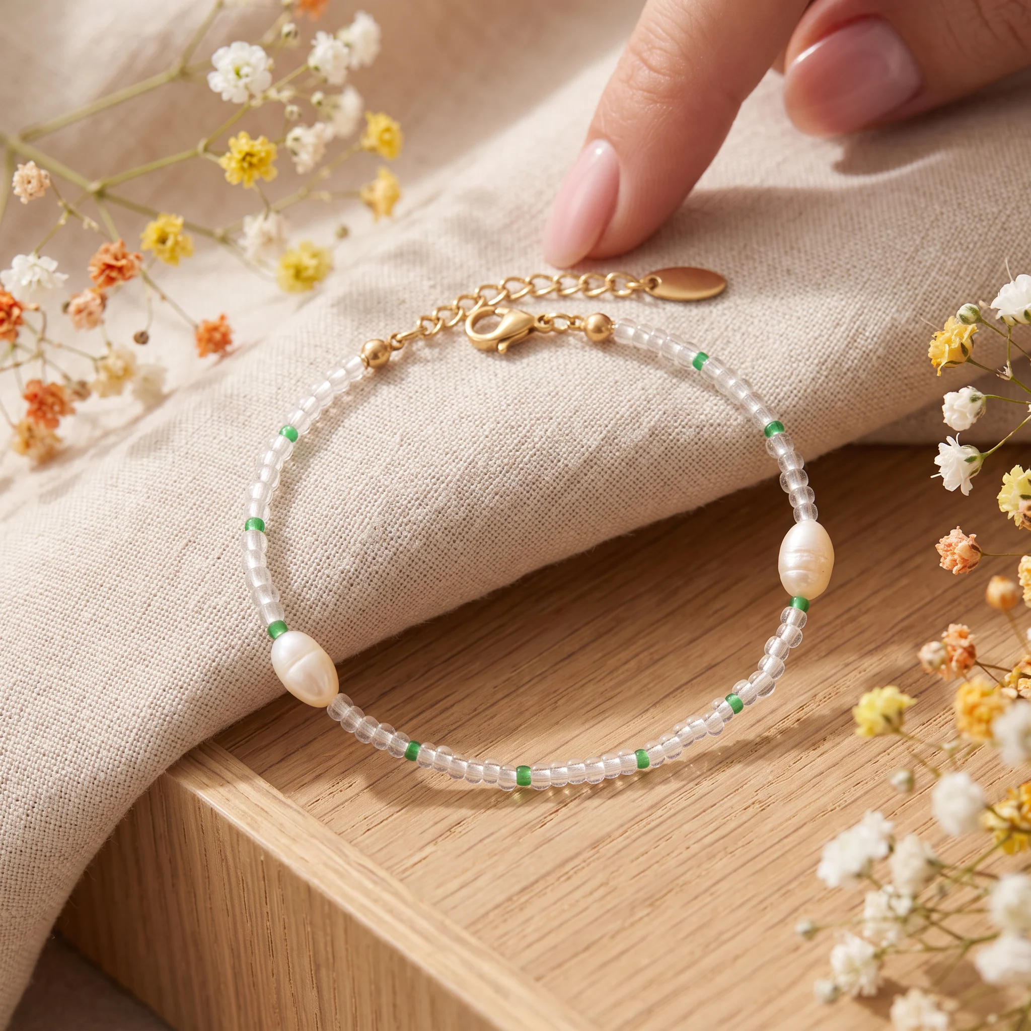Brățară Perla Verde Gold - imagine 2