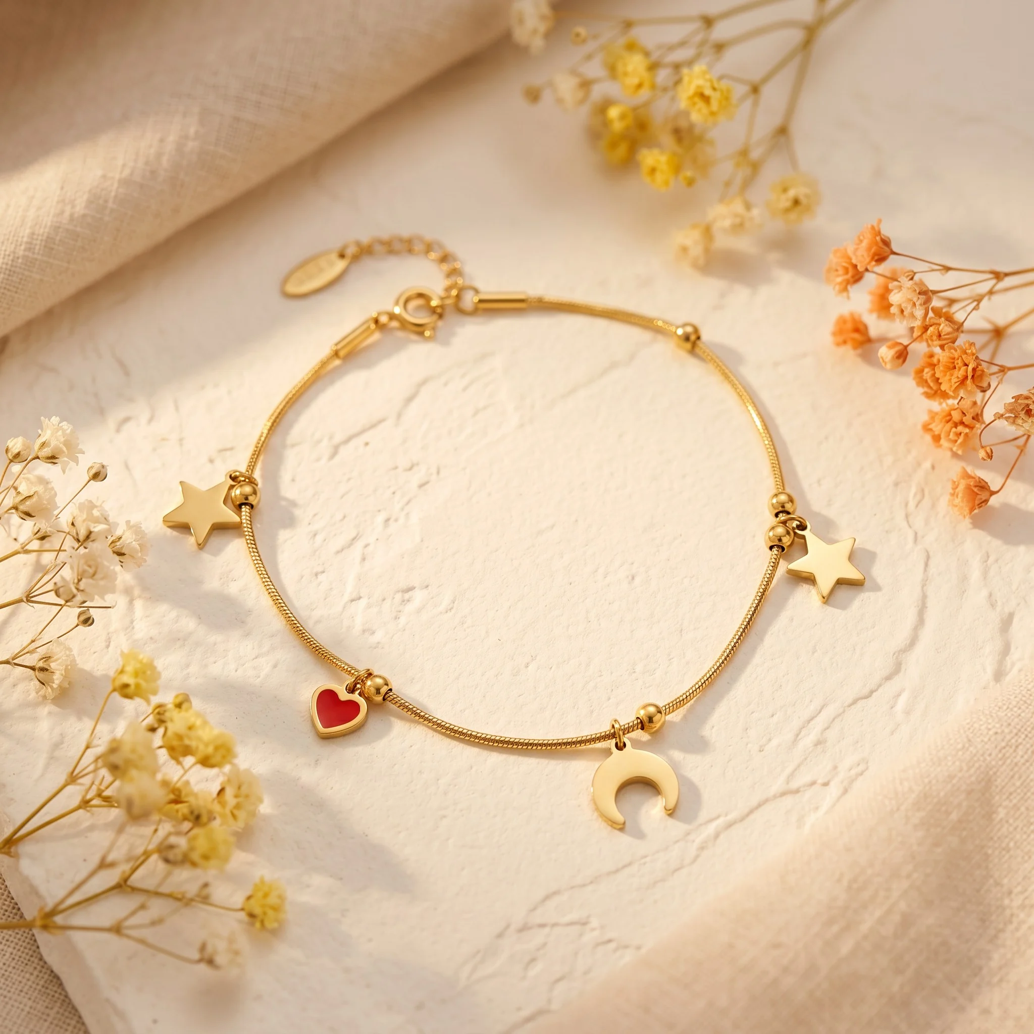 Brățară de picior Celeste Amore Gold Product Detail