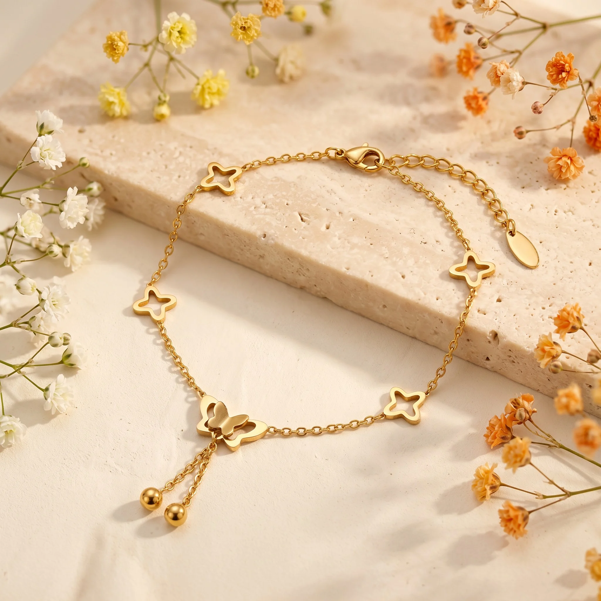 Brățară de picior Farfalla Gold Product Detail
