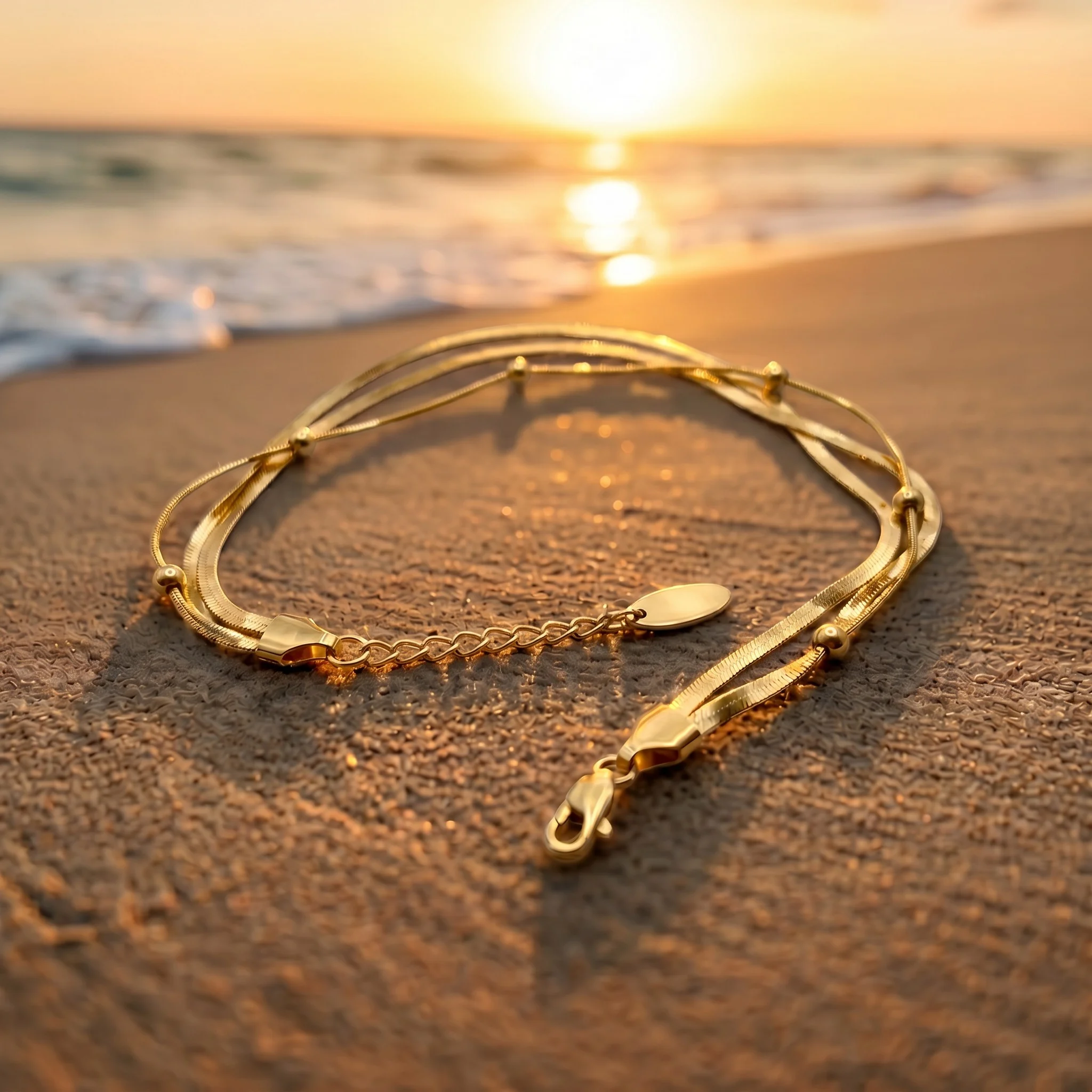 Brățară de picior Tria Gold Sand