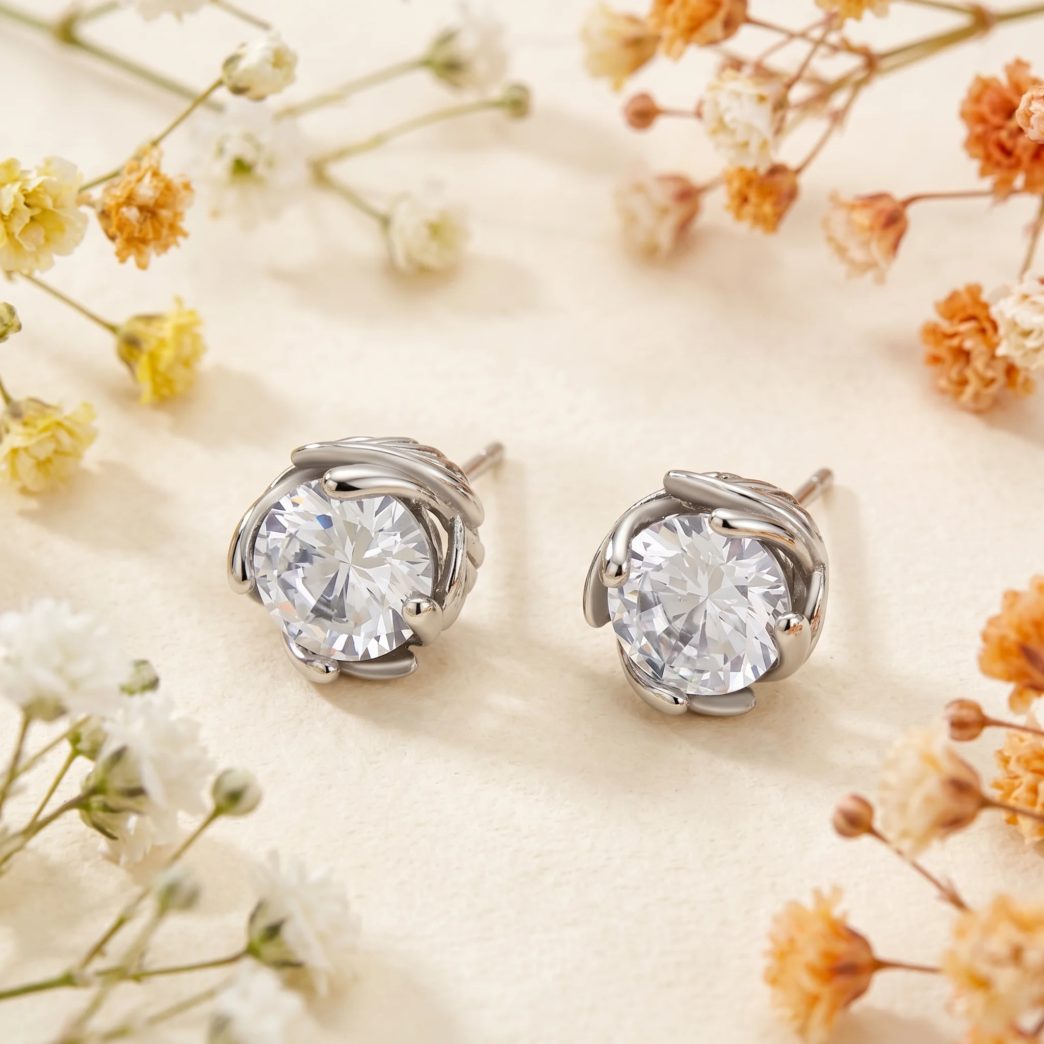 Cercei Luce Crystal Silver - imagine 4