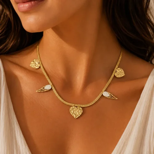 Colier Ali d’Amore Gold bijuterie dama Pinolli