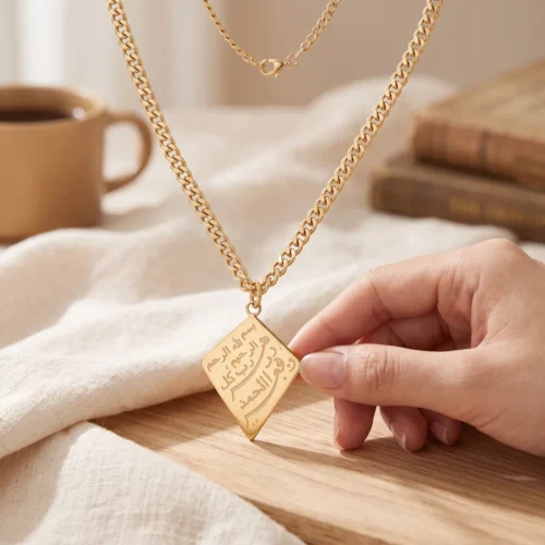 Colier Talisman auriu 24k