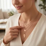 Colier Trilogia rose gold cu stea