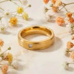Inel Essenza auriu 24k